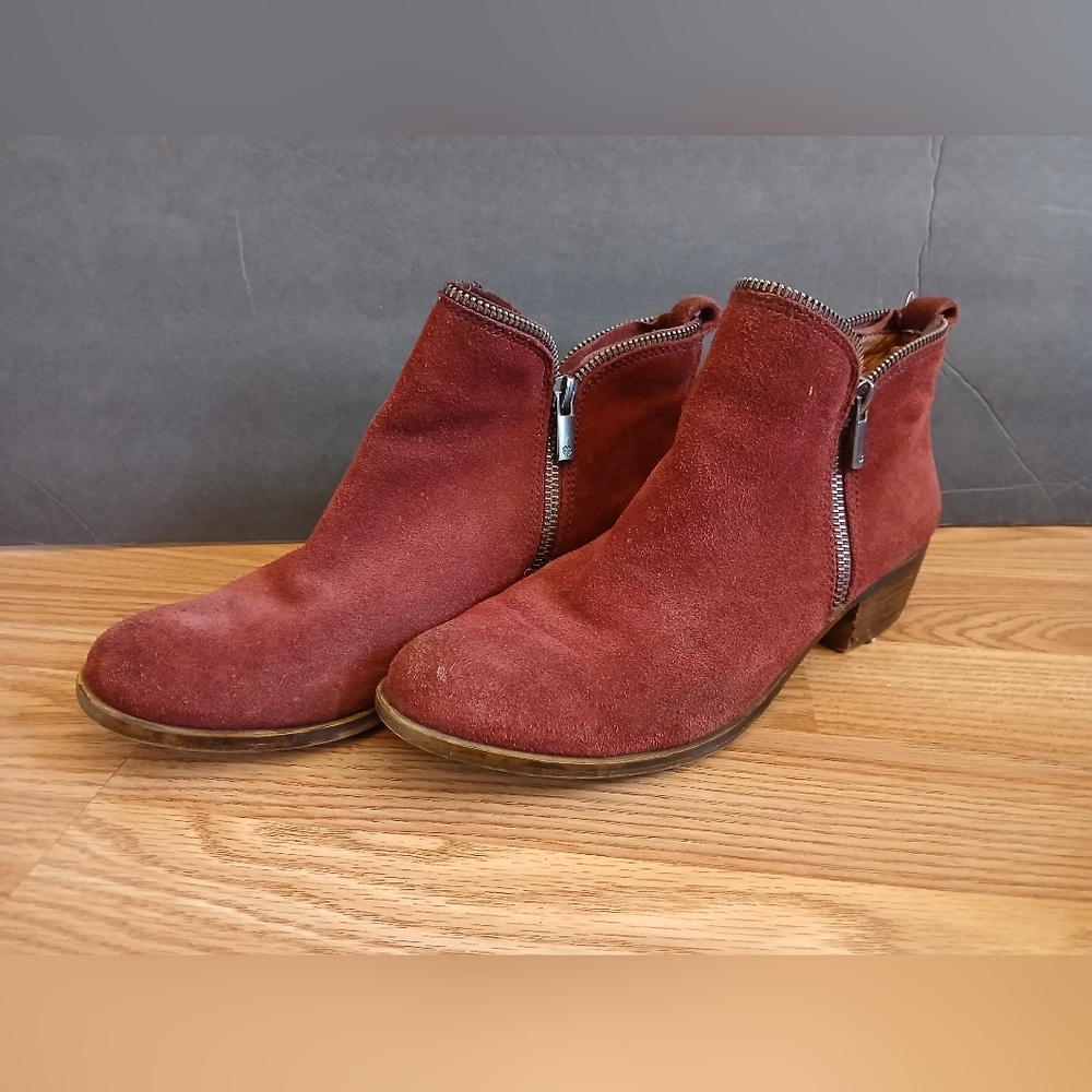 Lucky Brand Women's Ankle Boots Maroon